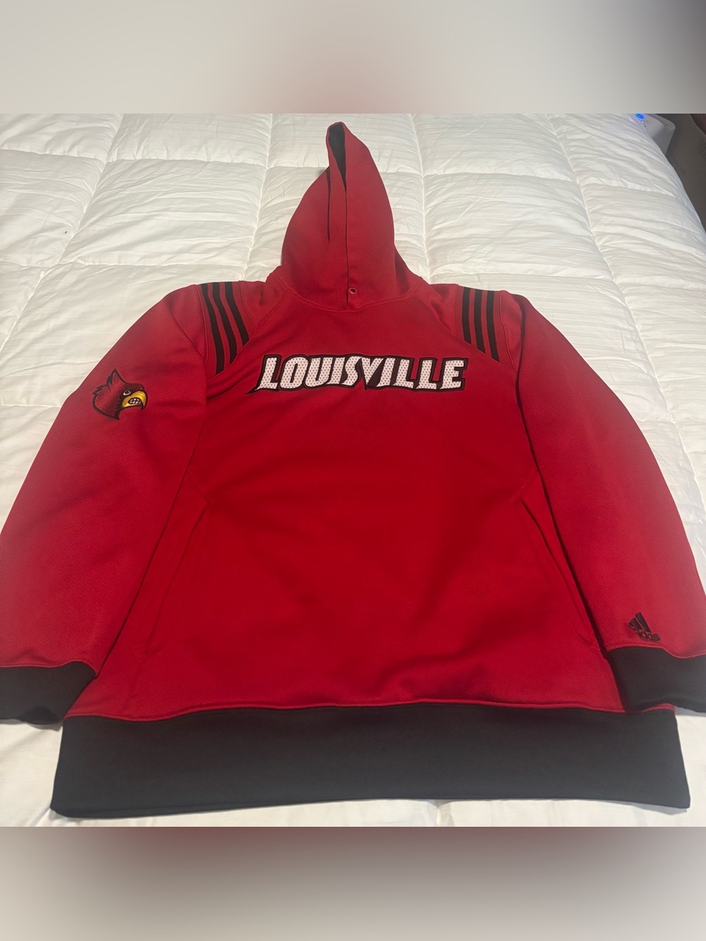 University of Louisville Adidas Licensed Pullover Hoodie Size Medium